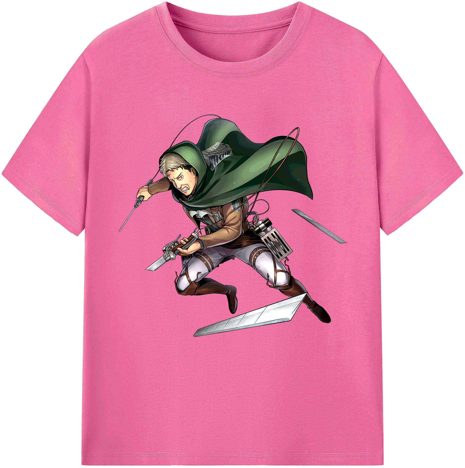 （画像用） 進撃の巨人 Attack on Titan レディースカジュアルプリントTシャツ（綿100％）